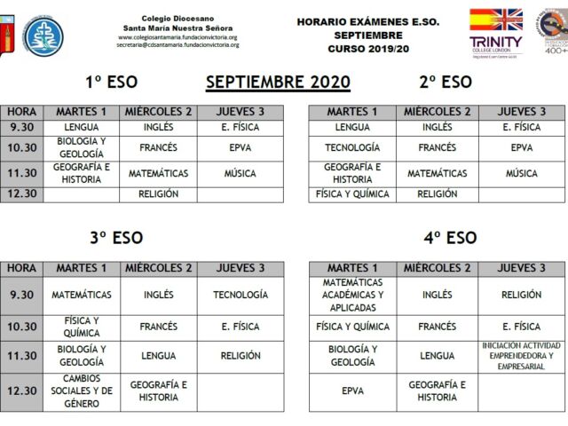 examenes 2020 sept Eso